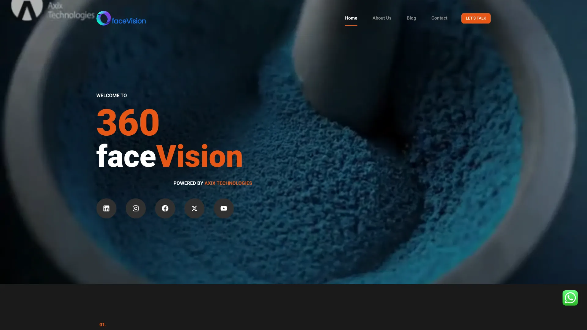 360 faceVision网页截图,360 faceVision网页快照