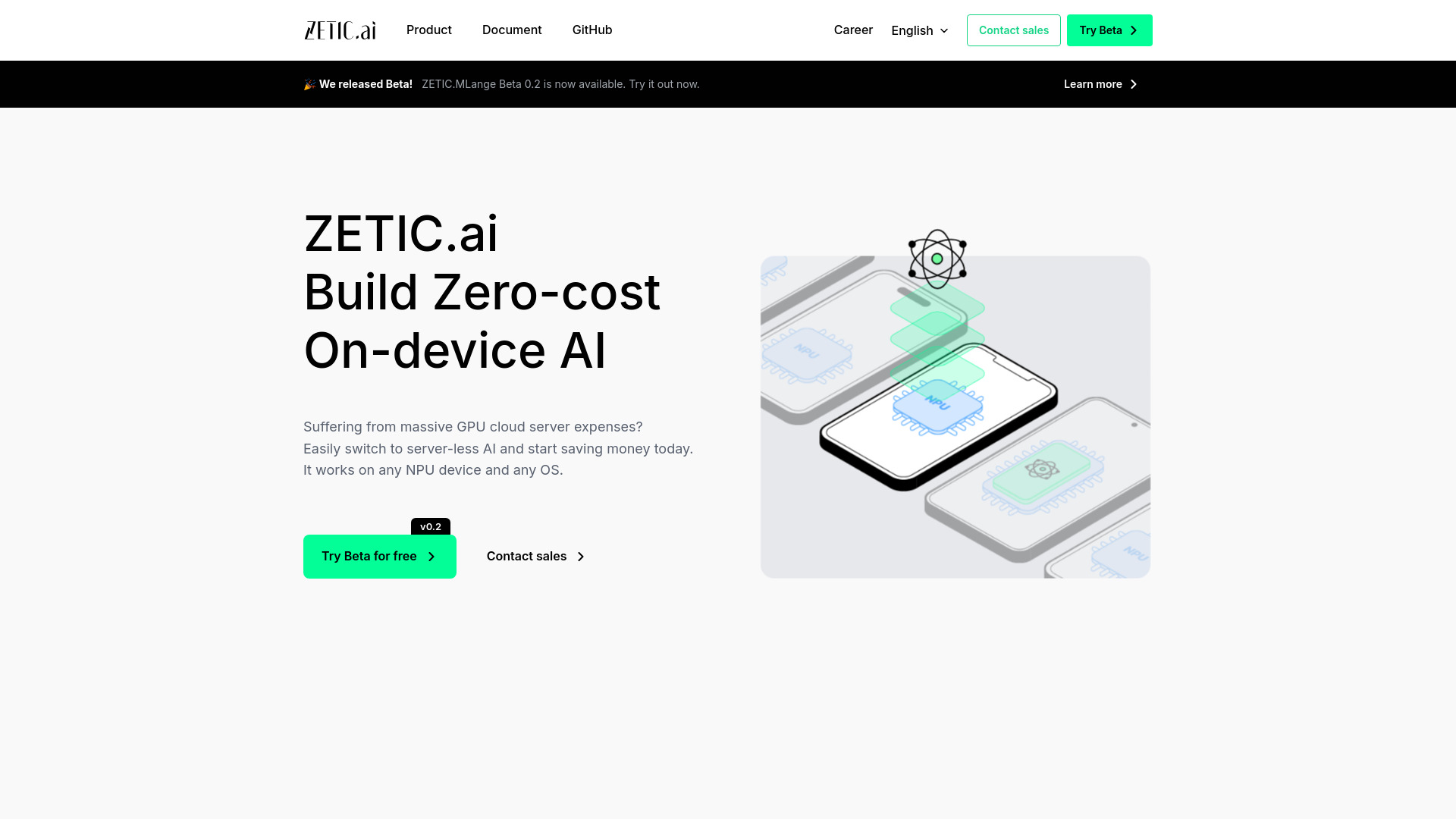 ZETIC.MLange网页截图,ZETIC.MLange网页快照
