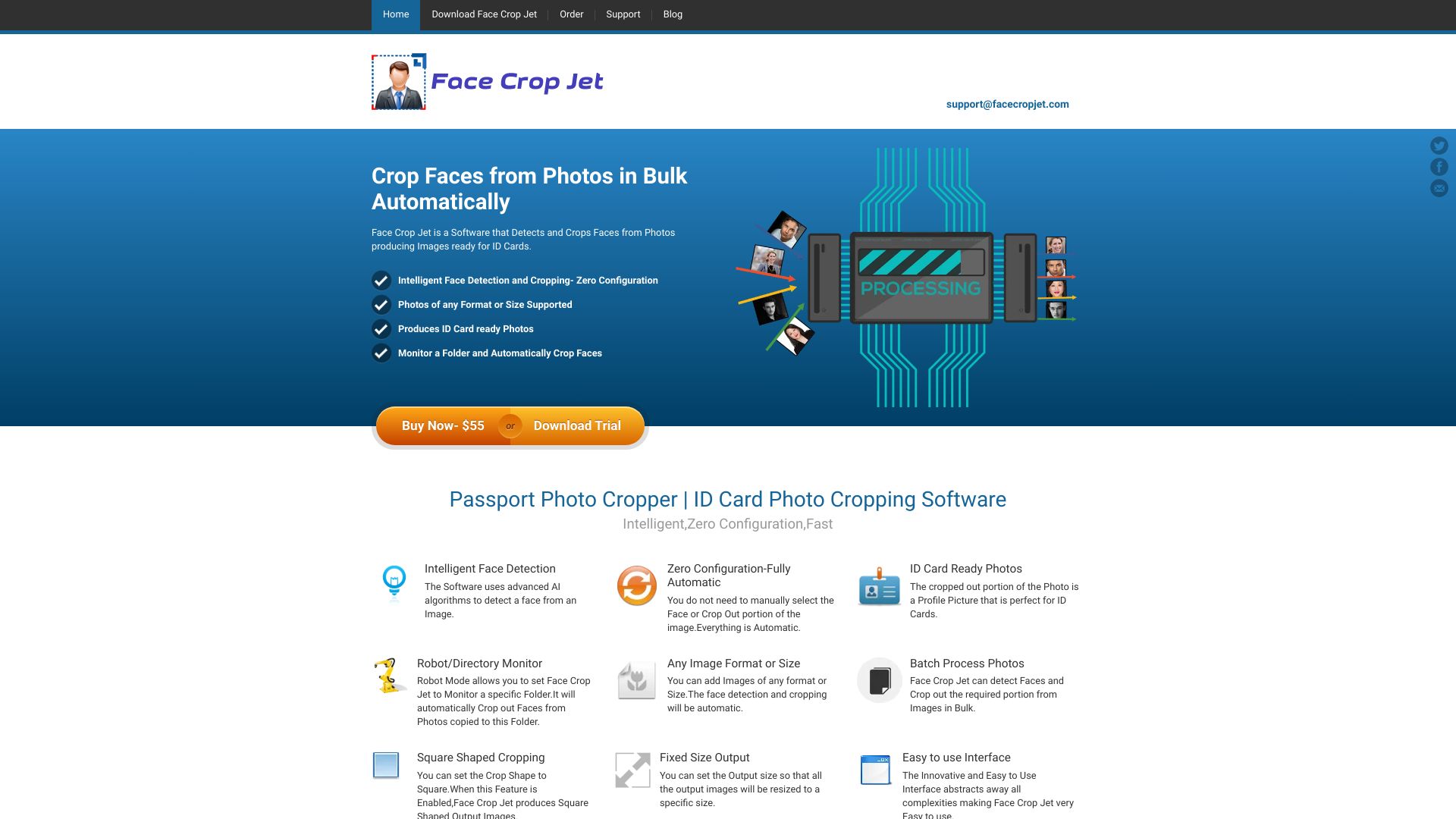Face Crop Jet网页截图,Face Crop Jet网页快照
