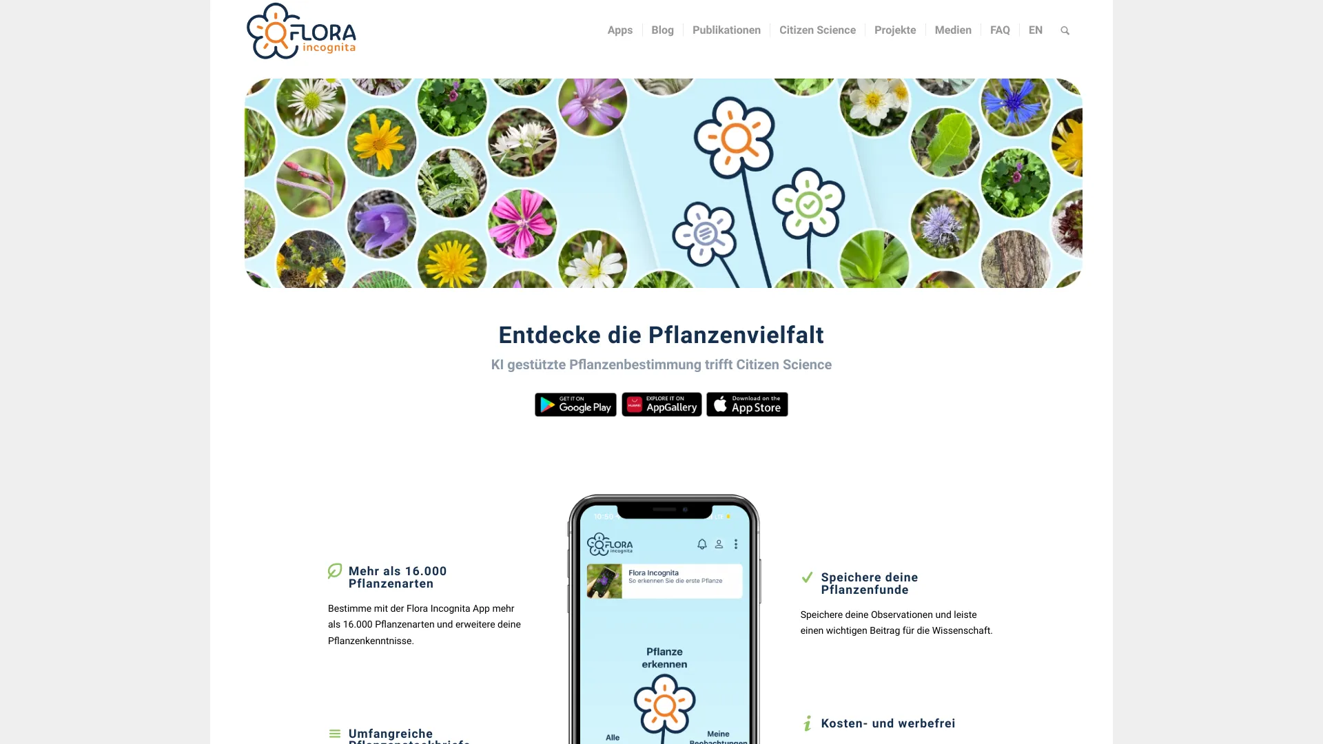 floraincognita.de网页截图,floraincognita.de网页快照