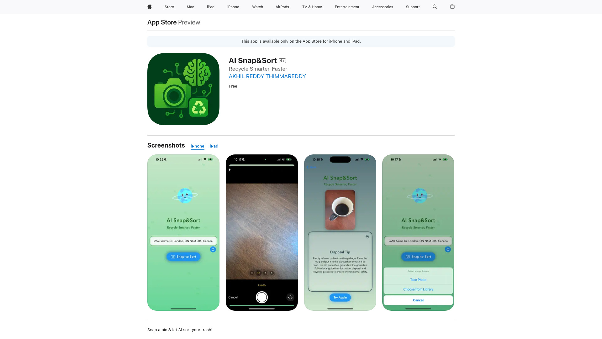 AI Snap&Sort网页截图,AI Snap&Sort网页快照