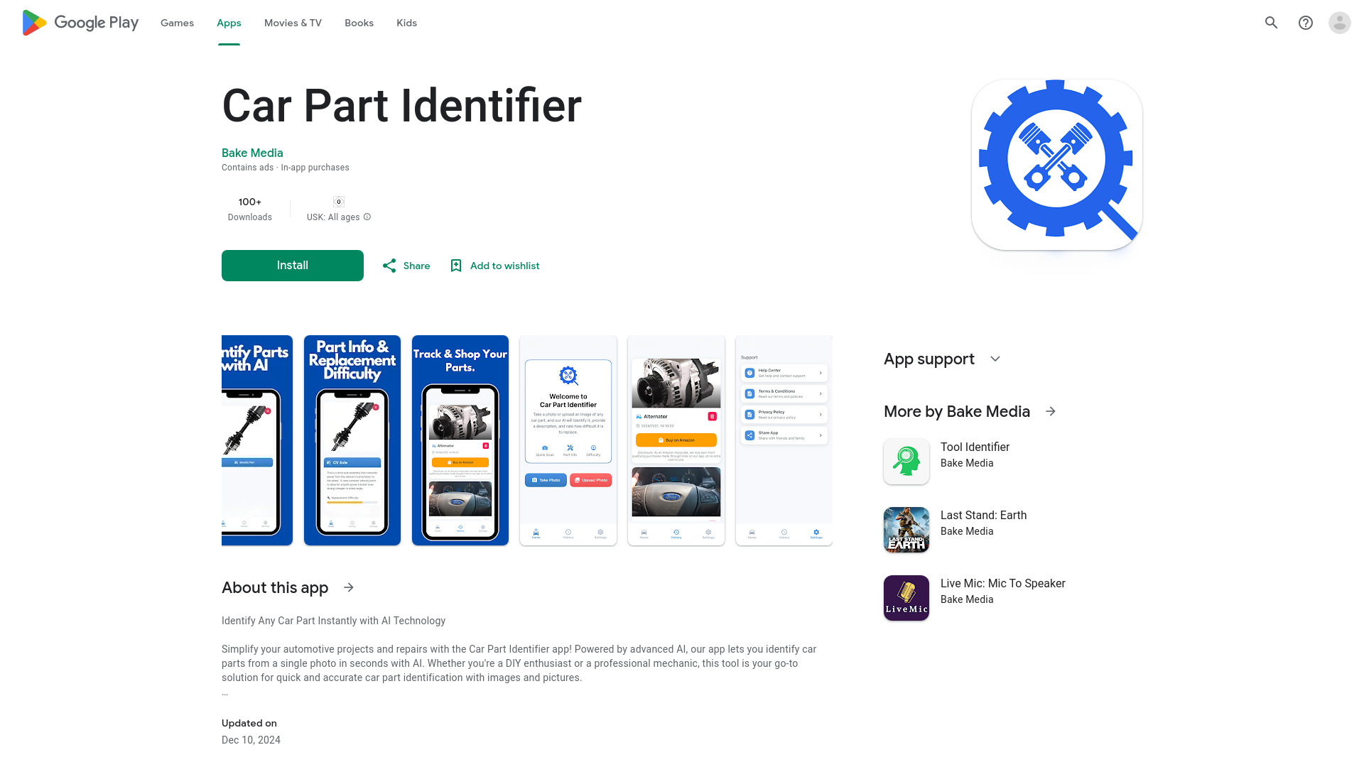 Identify Any Car Part Instantly with AI网页截图,Identify Any Car Part Instantly with AI网页快照
