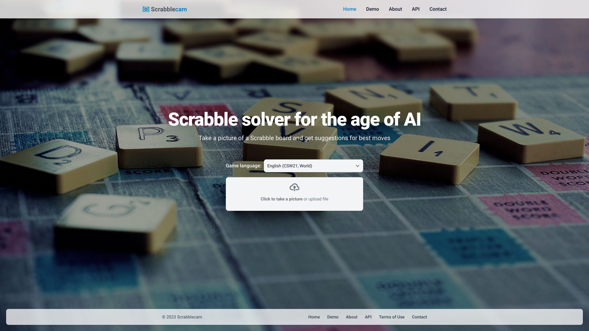 Scrabblecam网页截图,Scrabblecam网页快照