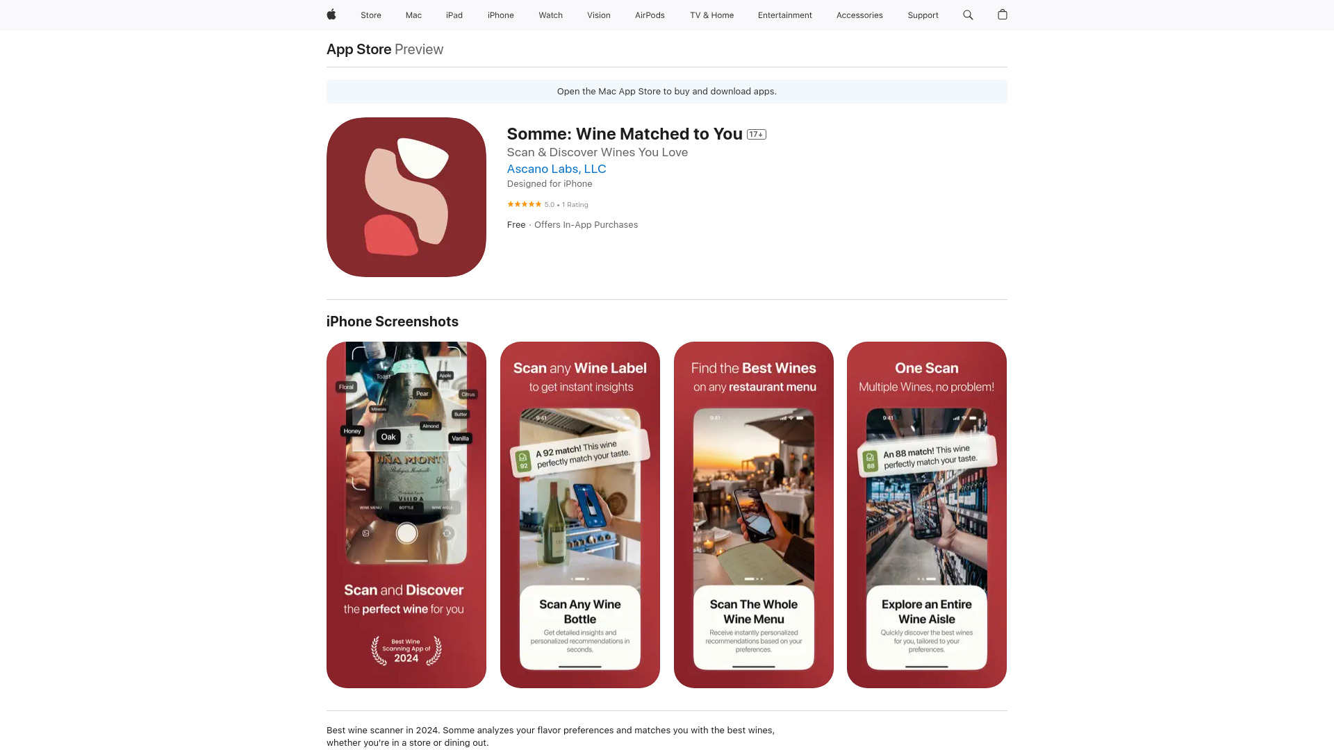 Somme: Wine Matched to You网页截图,Somme: Wine Matched to You网页快照