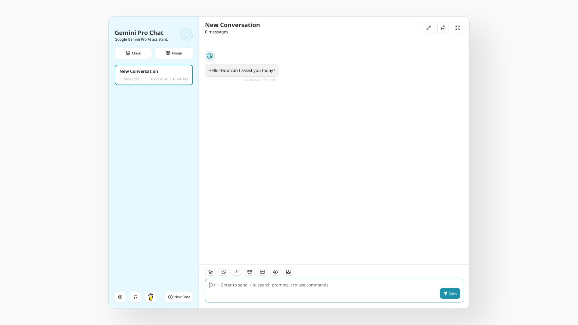 Google Gemini Pro Chat Bot网页截图,Google Gemini Pro Chat Bot网页快照