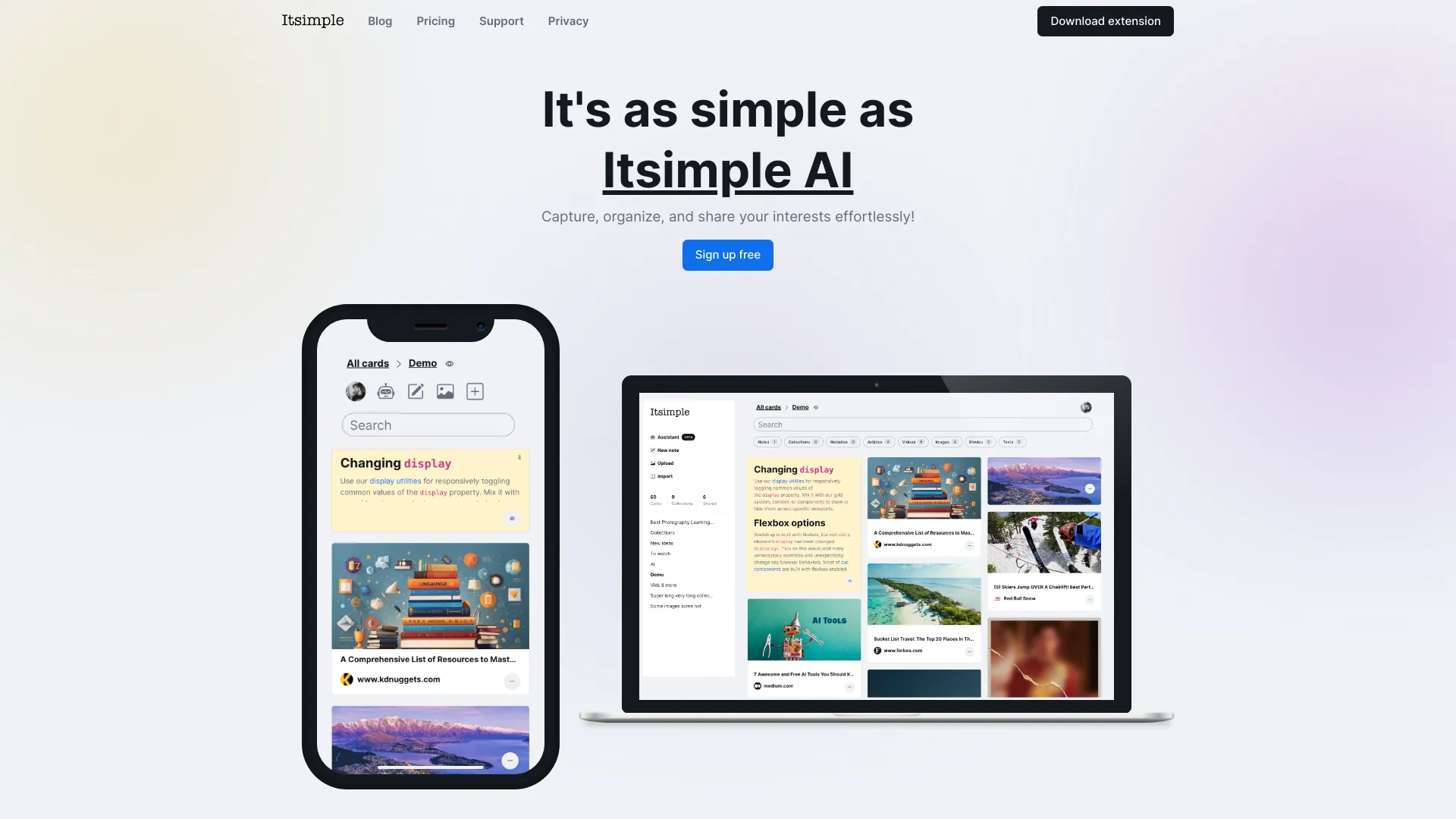 Itsimple AI网页截图,Itsimple AI网页快照