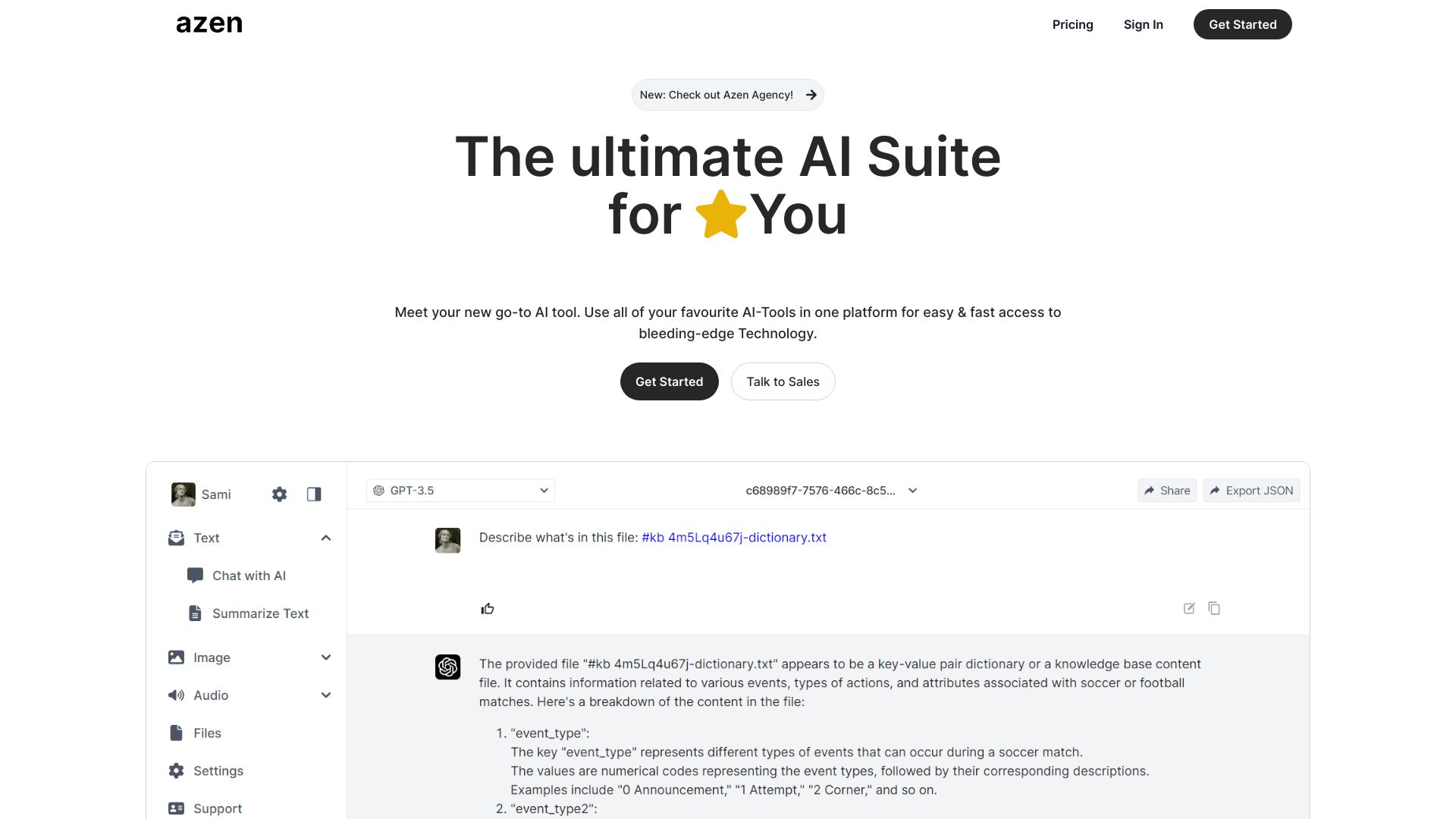 AI-Suite: Azen网页截图,AI-Suite: Azen网页快照