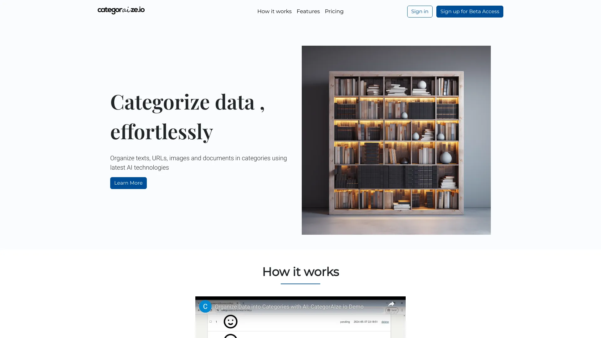 Categoraize.io网页截图,Categoraize.io网页快照