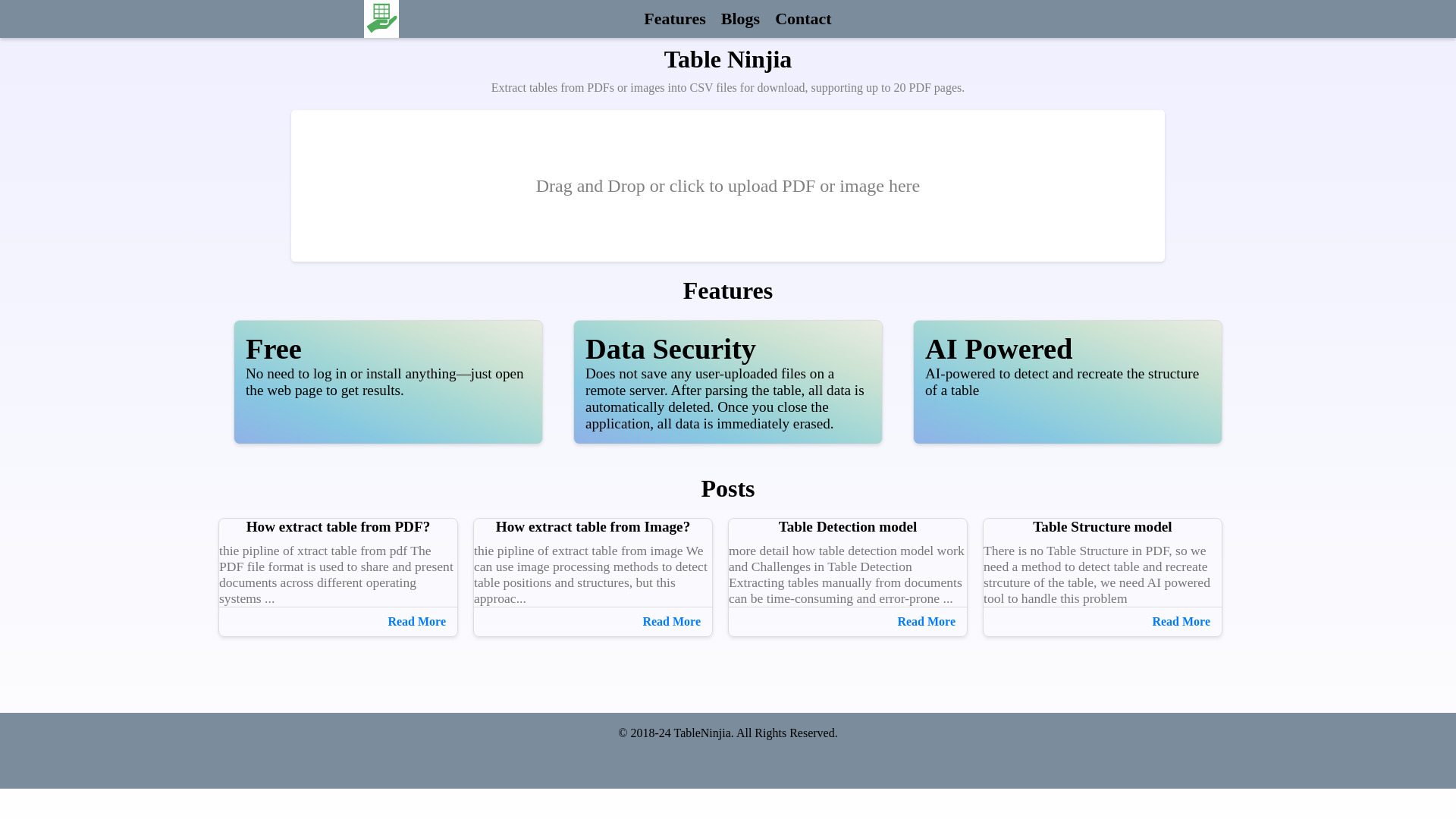 Table Ninjia网页截图,Table Ninjia网页快照