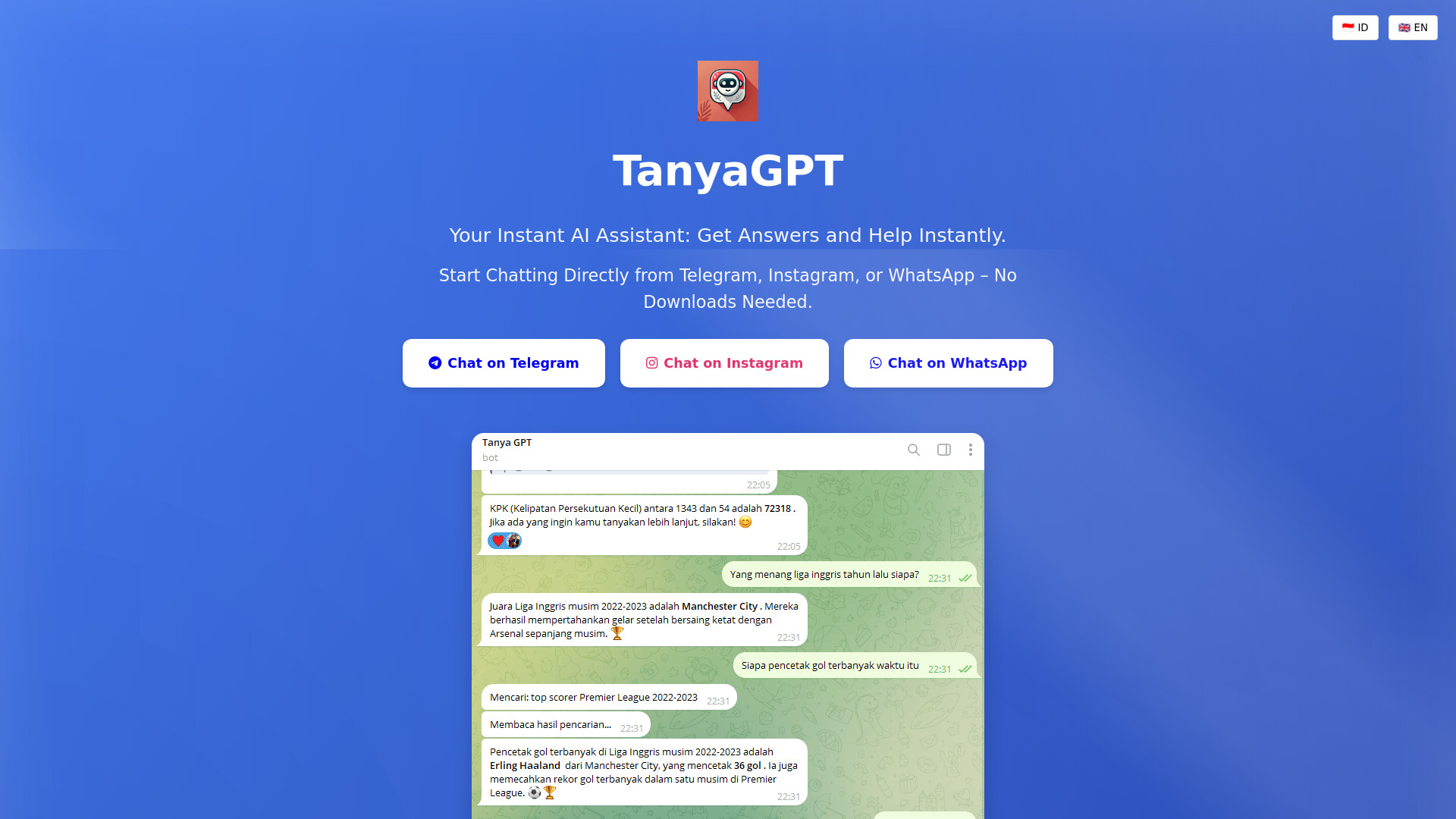 TanyaGPT网页截图,TanyaGPT网页快照
