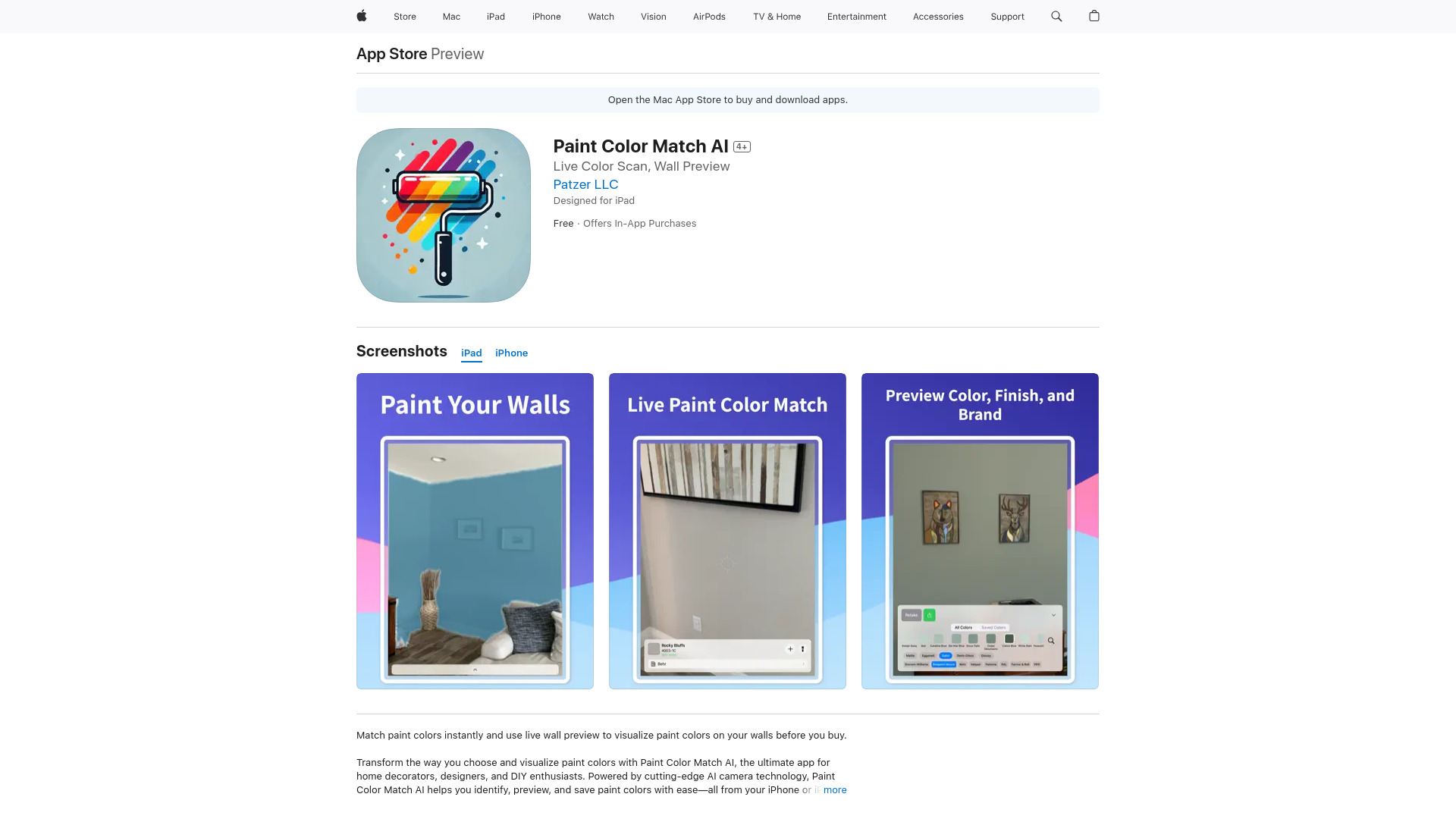 Paint Color Match AI网页截图,Paint Color Match AI网页快照