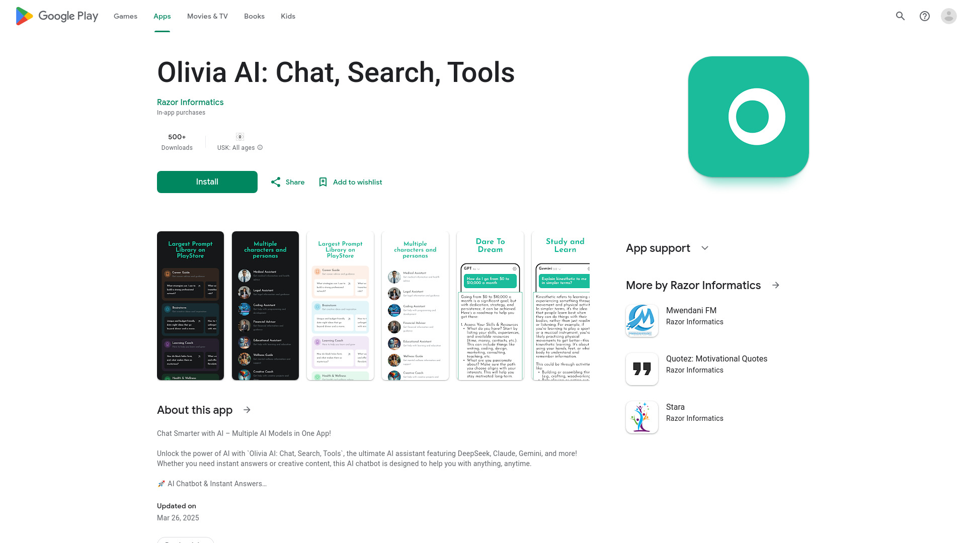 Olivia AI网页截图,Olivia AI网页快照