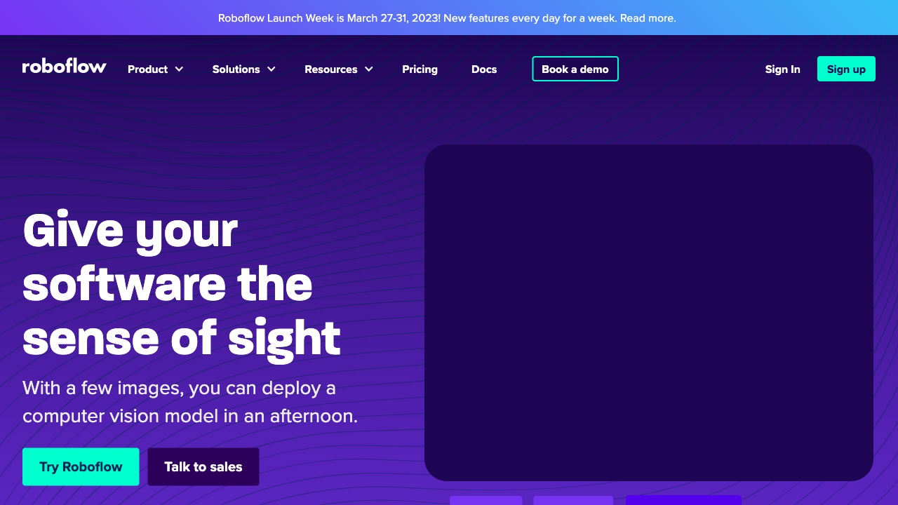 Roboflow网页截图,Roboflow网页快照