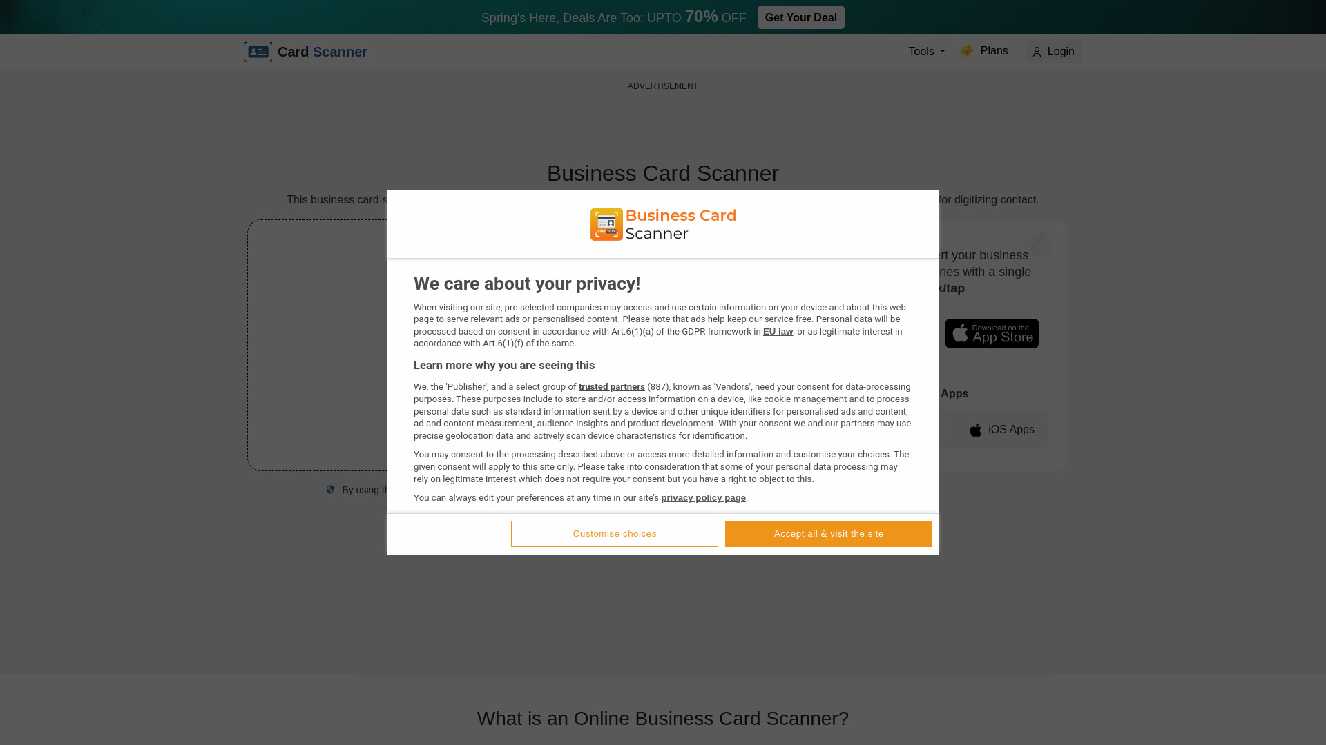 Business Card Scanner网页截图,Business Card Scanner网页快照