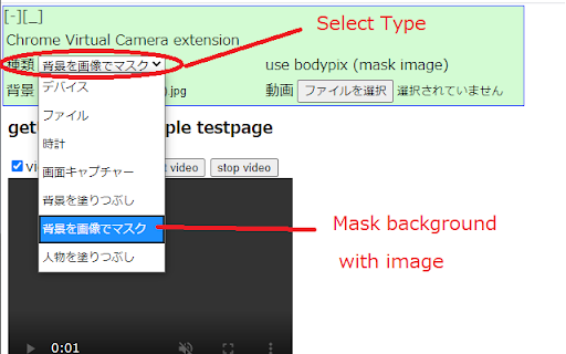 Chrome Virtual Camera网页截图,Chrome Virtual Camera网页快照