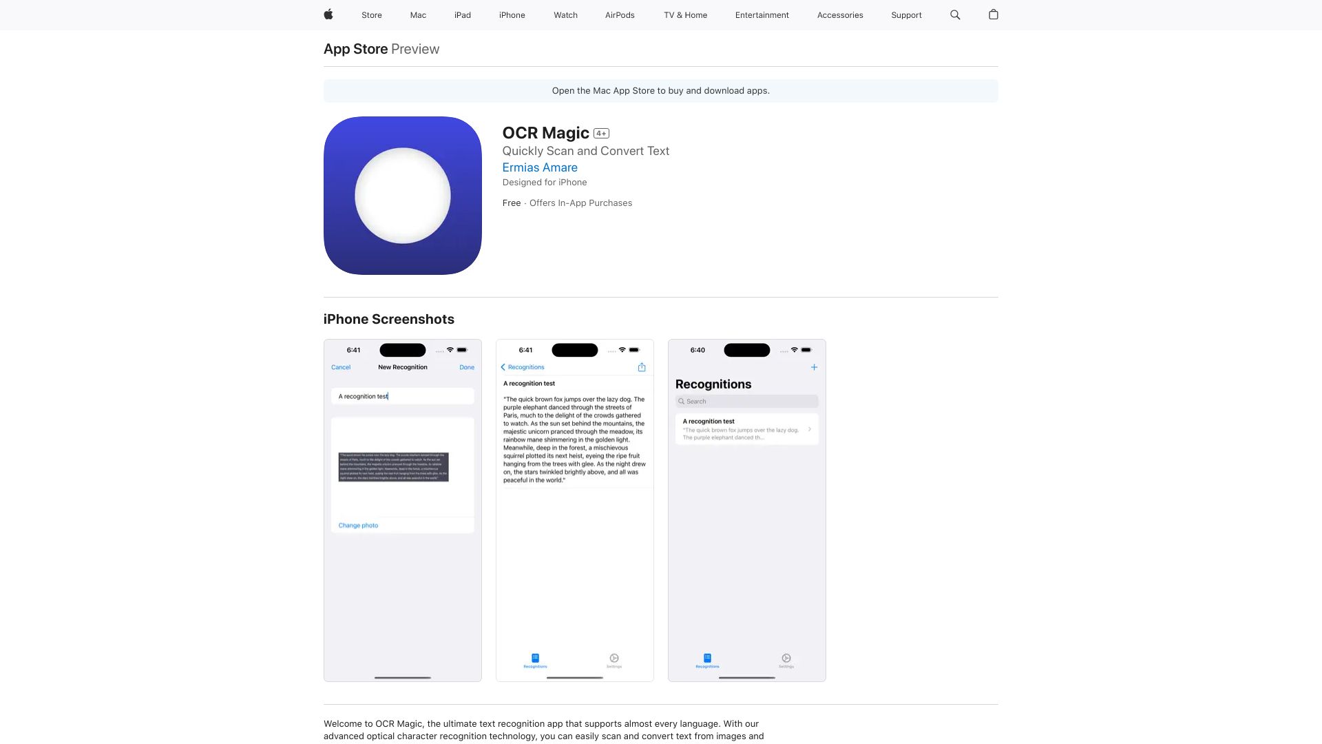 OCR Magic网页截图,OCR Magic网页快照