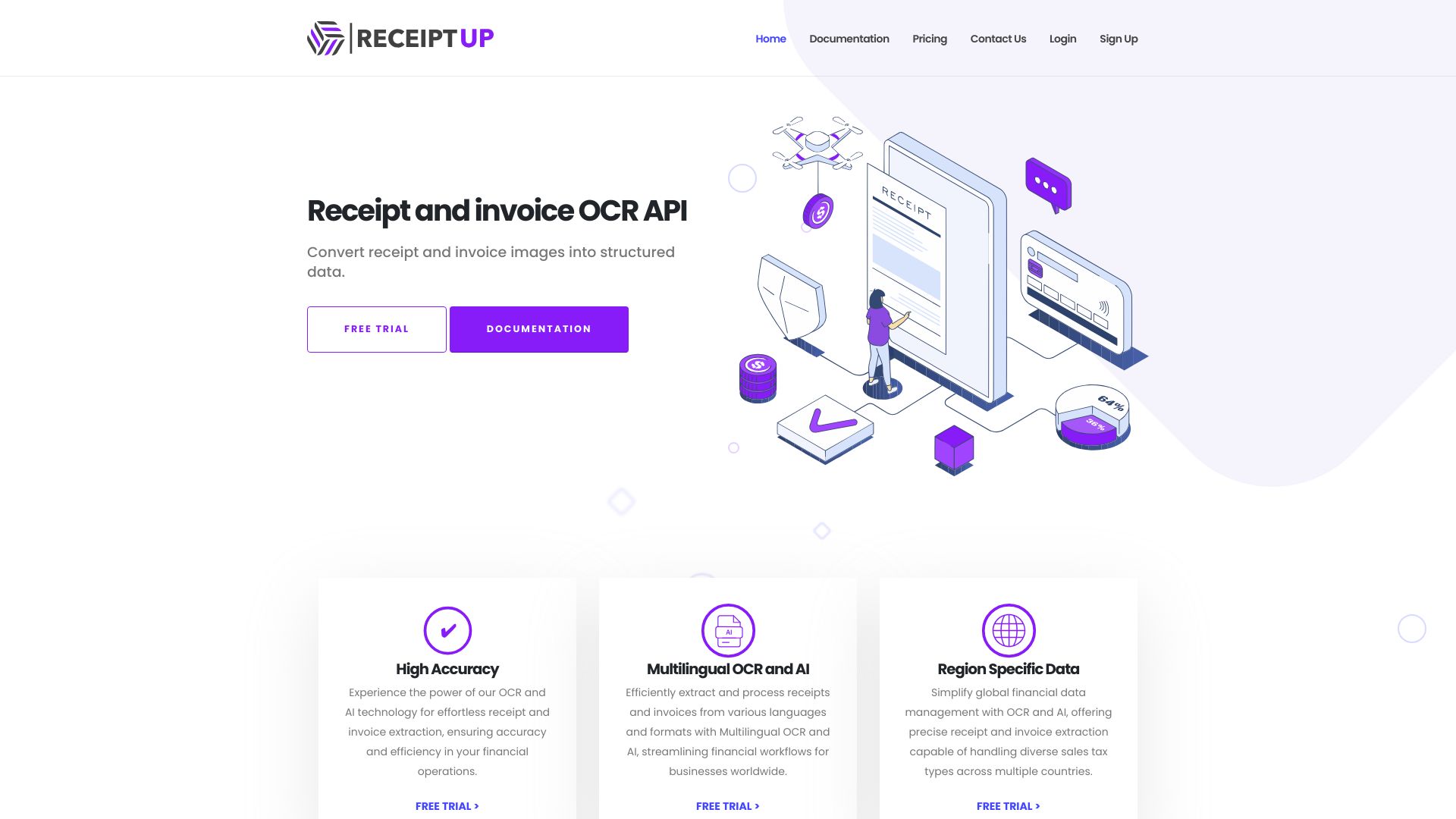 ReceiptUp网页截图,ReceiptUp网页快照