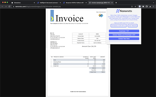 Nanonets Web Scraper & Image to Text OCR网页截图,Nanonets Web Scraper & Image to Text OCR网页快照