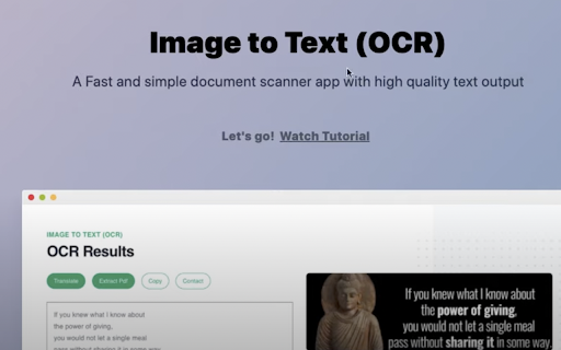 Image to Text (OCR)网页截图,Image to Text (OCR)网页快照