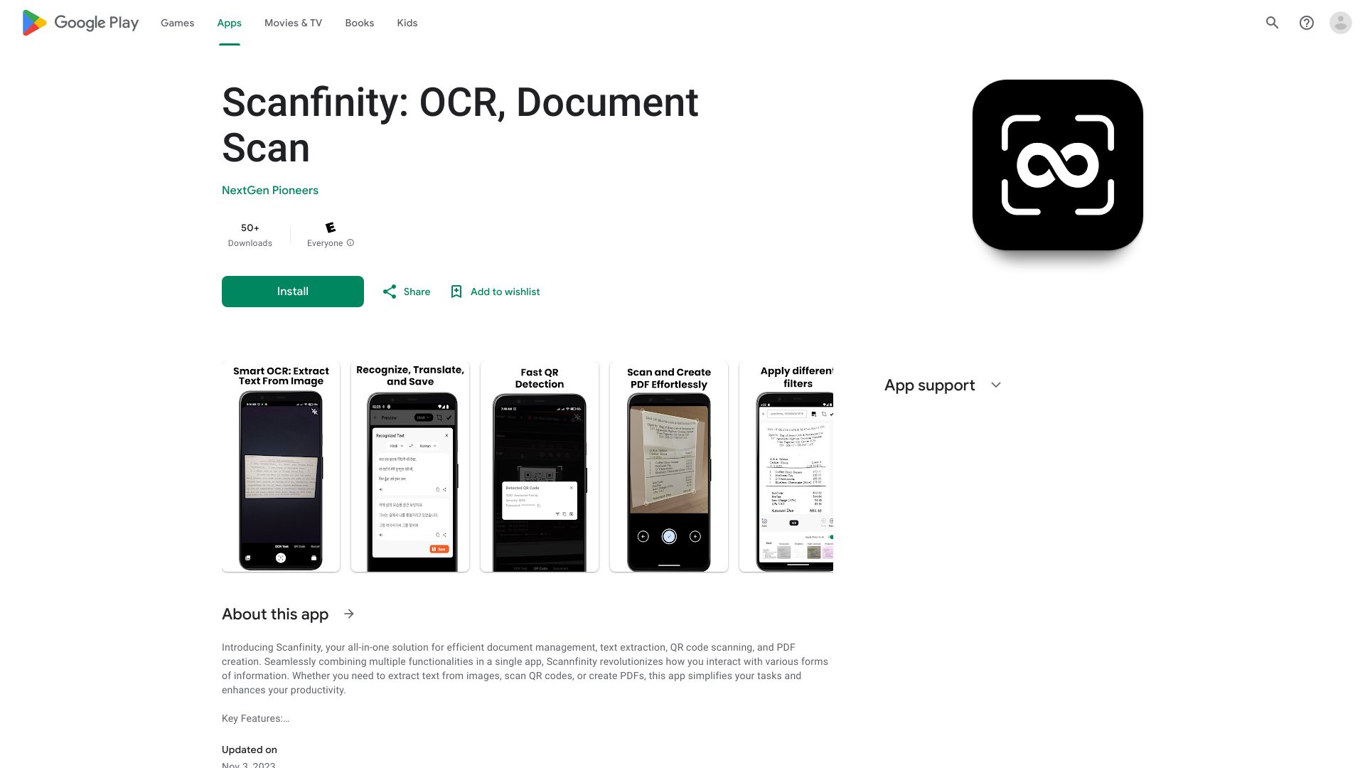Scanfinity网页截图,Scanfinity网页快照