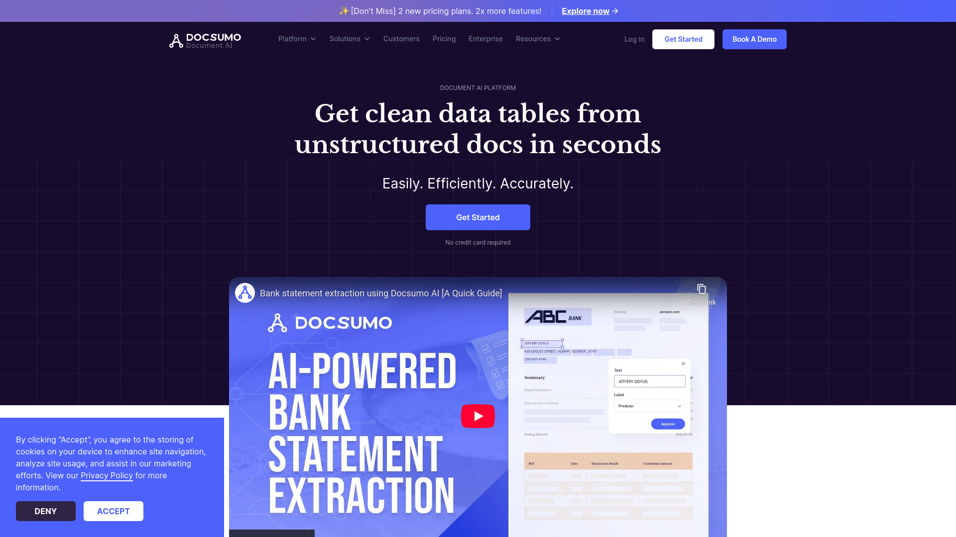 Docsumo网页截图,Docsumo网页快照