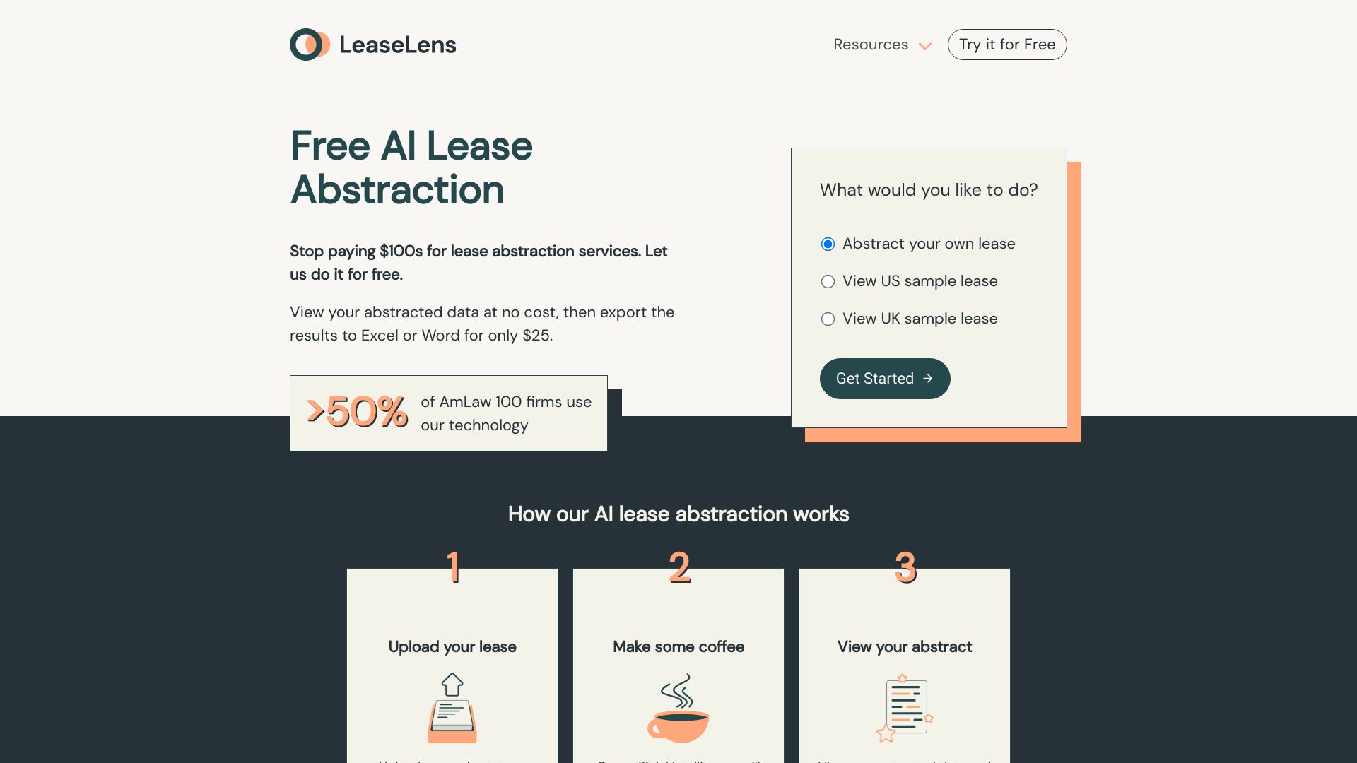 LeaseLens网页截图,LeaseLens网页快照