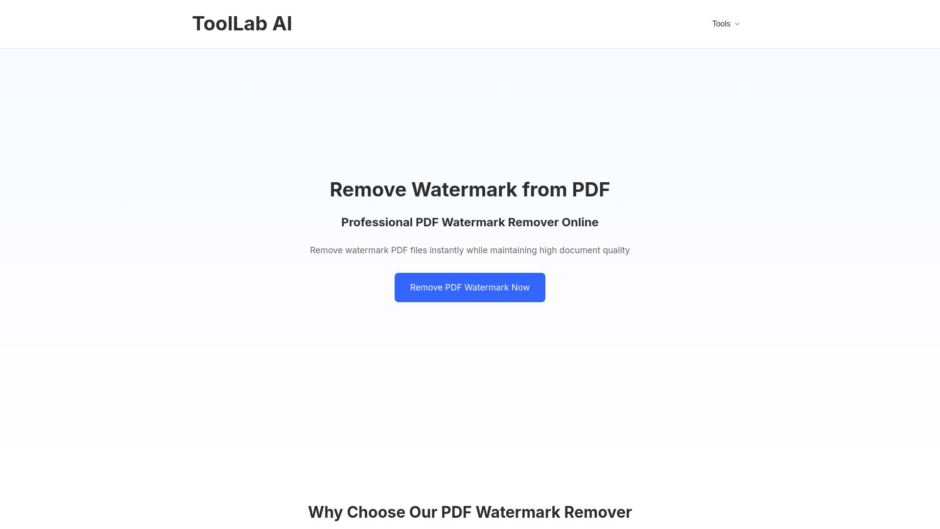 ToolLab.AI网页截图,ToolLab.AI网页快照