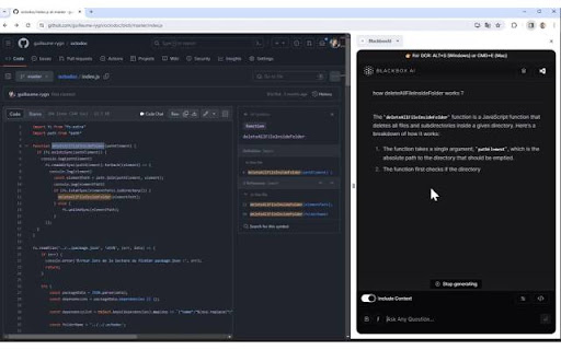 BlackboxAI网页截图,BlackboxAI网页快照
