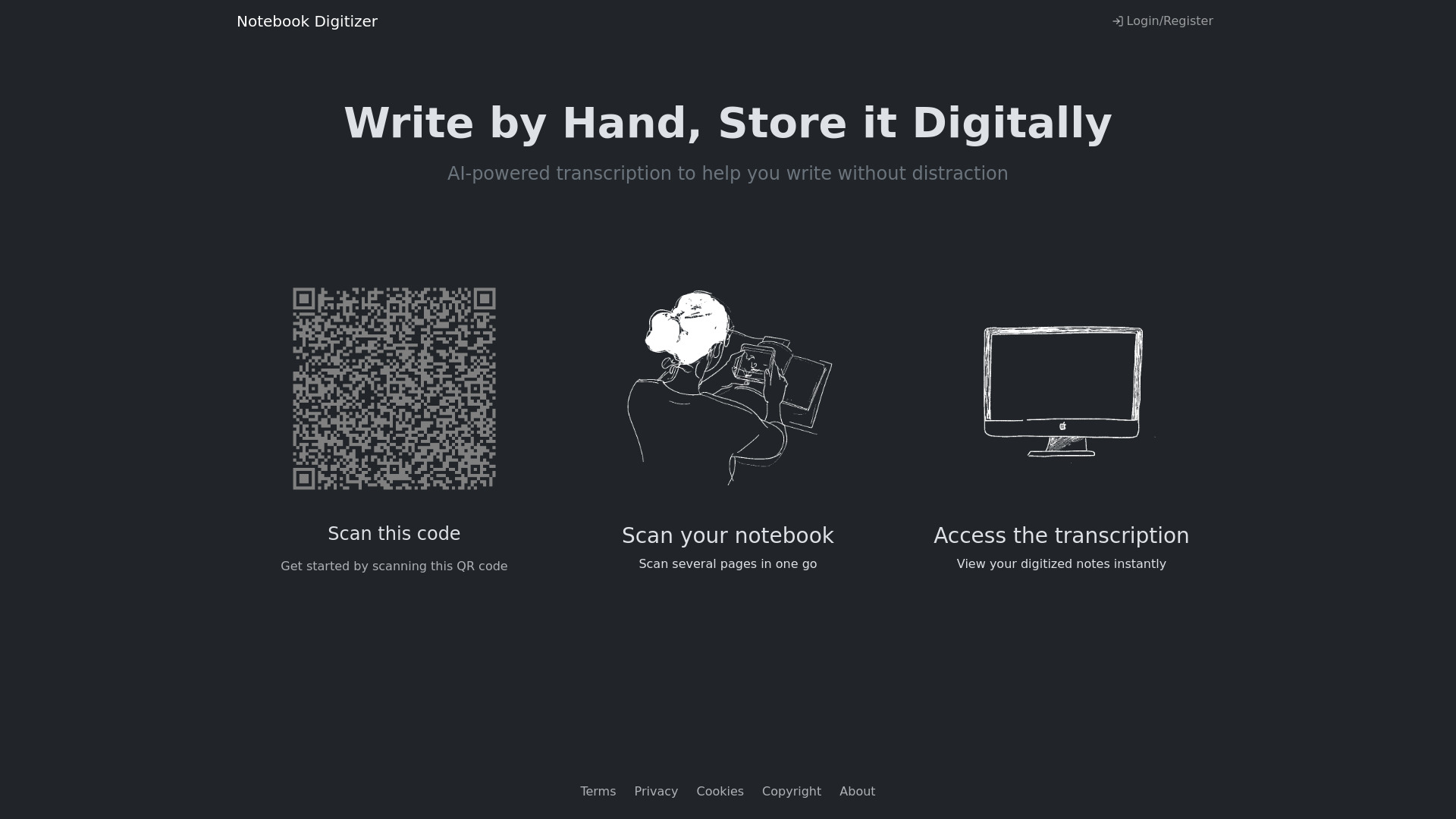 Notebook Digitizer网页截图,Notebook Digitizer网页快照