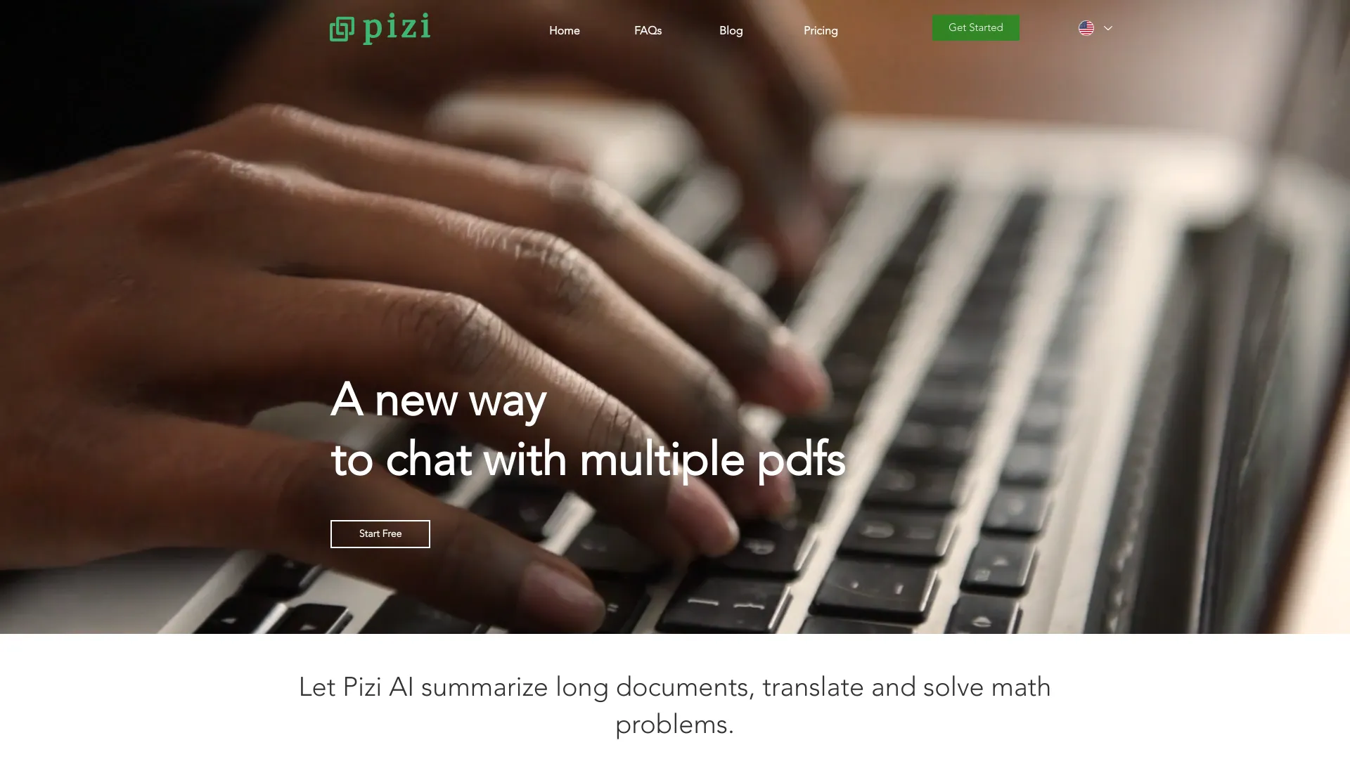 Pizi – AI Assistant for Multiple PDFs网页截图,Pizi – AI Assistant for Multiple PDFs网页快照