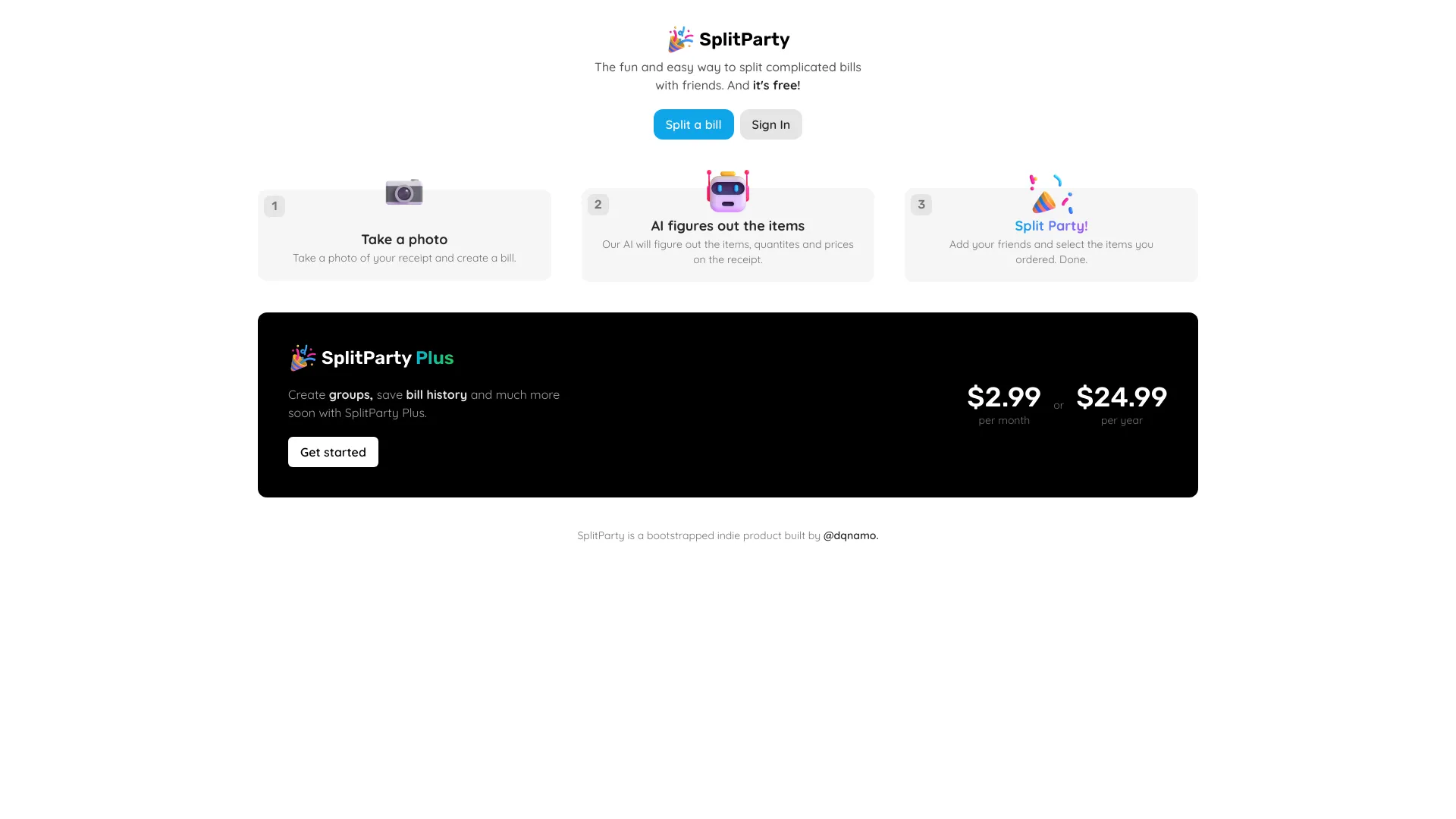 SplitParty网页截图,SplitParty网页快照