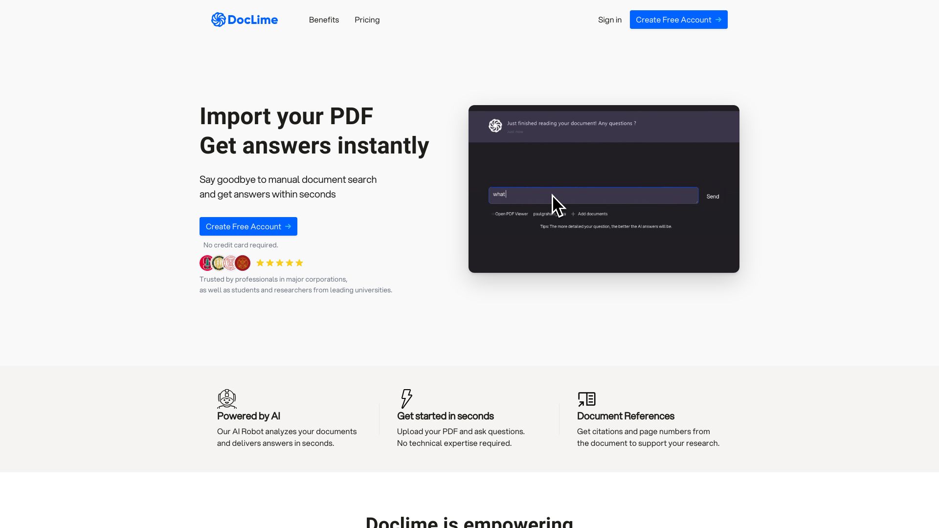 Doclime网页截图,Doclime网页快照
