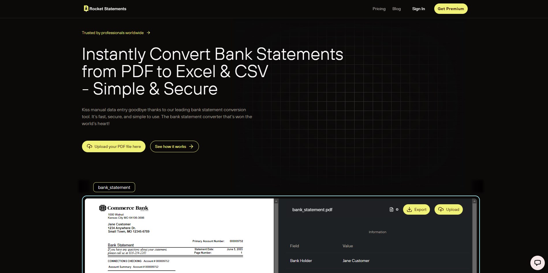 Rocket Statements网页截图,Rocket Statements网页快照
