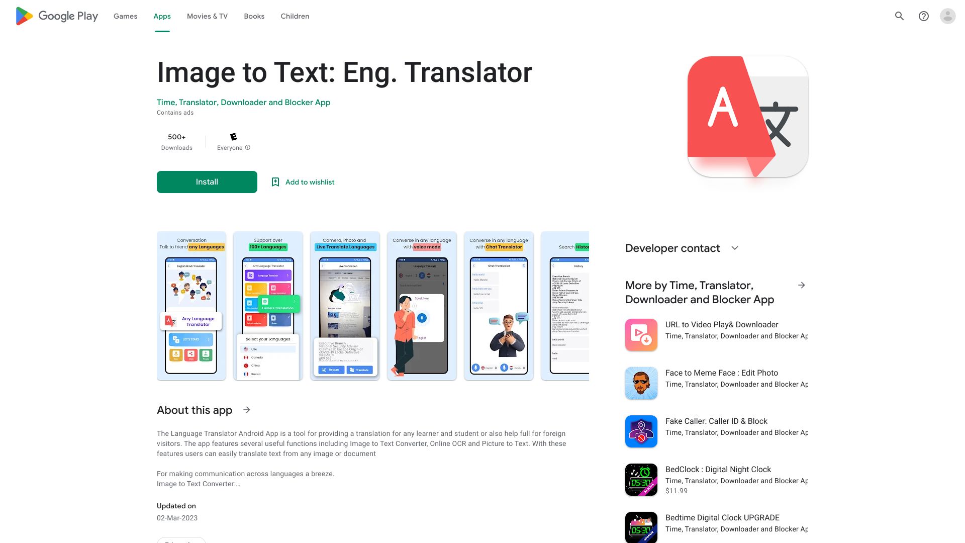 World Translator: Transl.Learn网页截图,World Translator: Transl.Learn网页快照