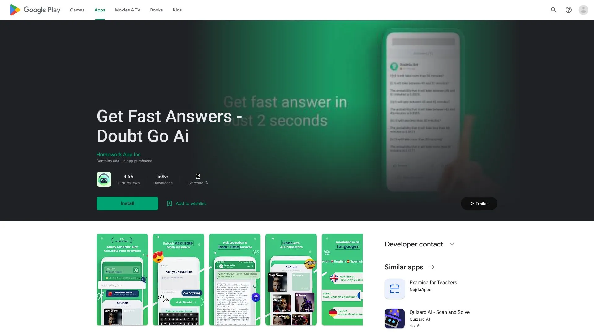 DoubtGo Ai网页截图,DoubtGo Ai网页快照