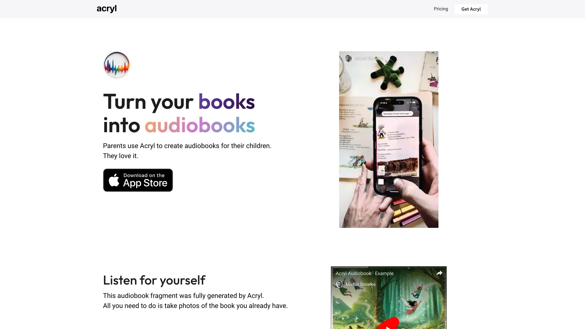 Acryl – audiobooks for kids网页截图,Acryl – audiobooks for kids网页快照