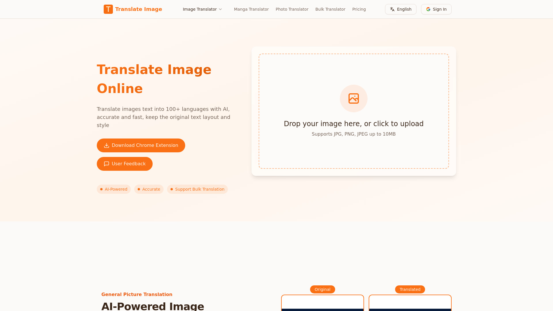 Image Translator / Manga translator网页截图,Image Translator / Manga translator网页快照