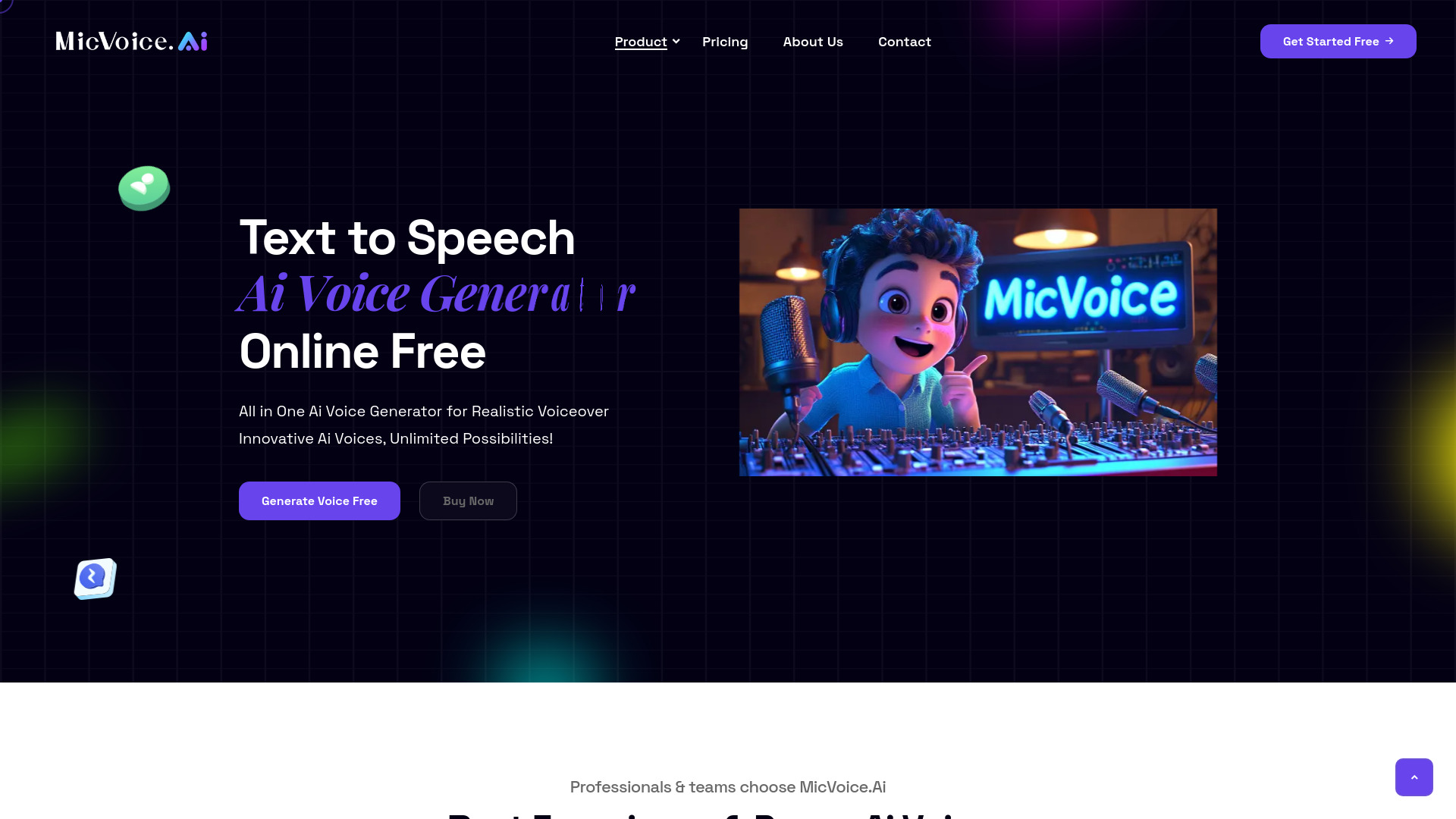 MicVoice.Ai网页截图,MicVoice.Ai网页快照