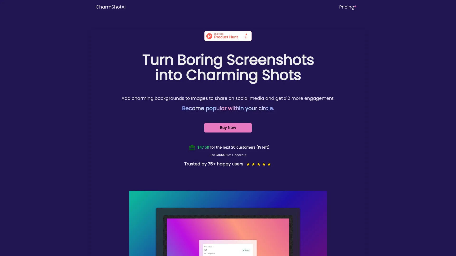 CharmShotAI网页截图,CharmShotAI网页快照