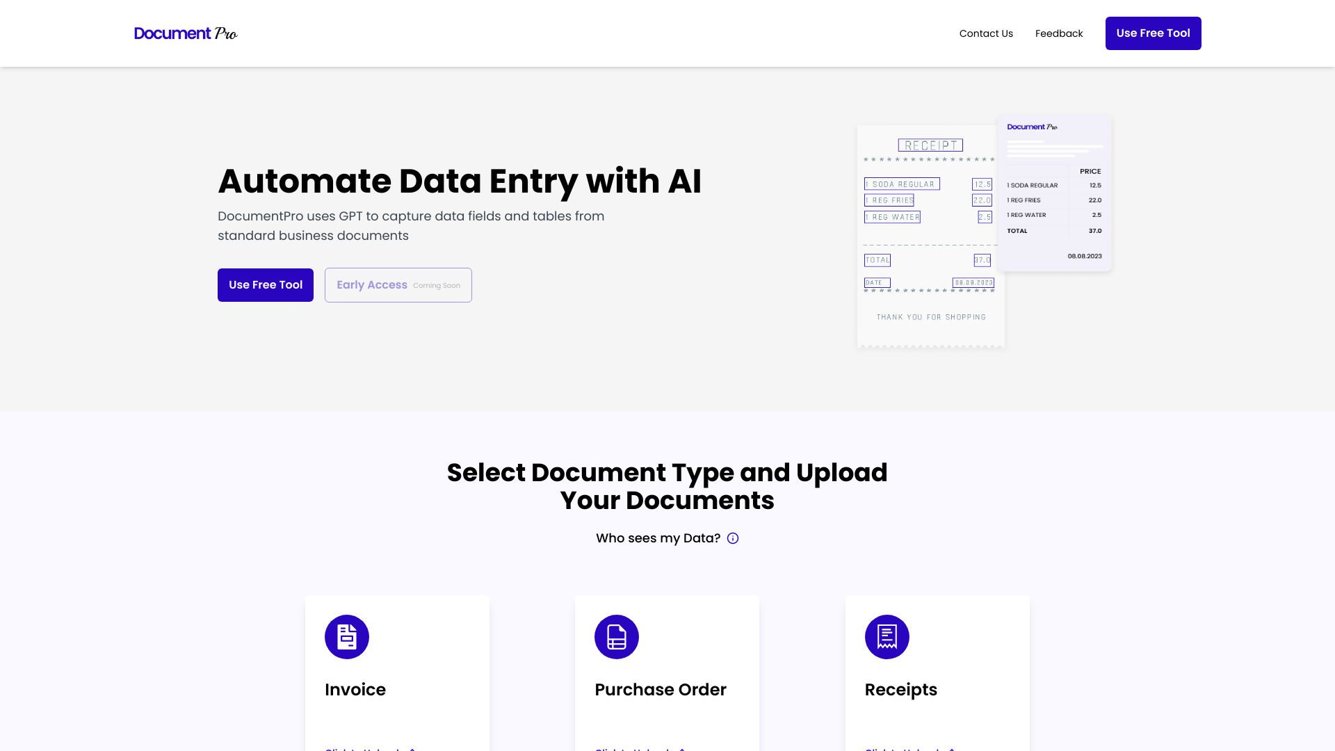 DocumentPro网页截图,DocumentPro网页快照