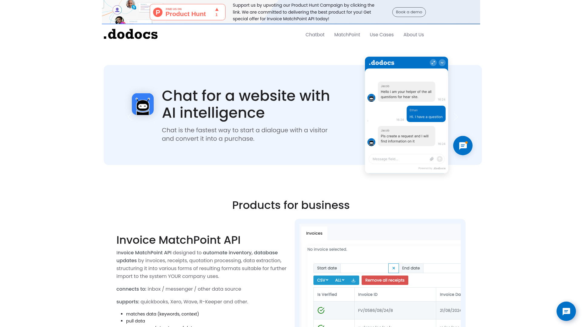 Invoice Matchpoint by .dodocs.AI网页截图,Invoice Matchpoint by .dodocs.AI网页快照