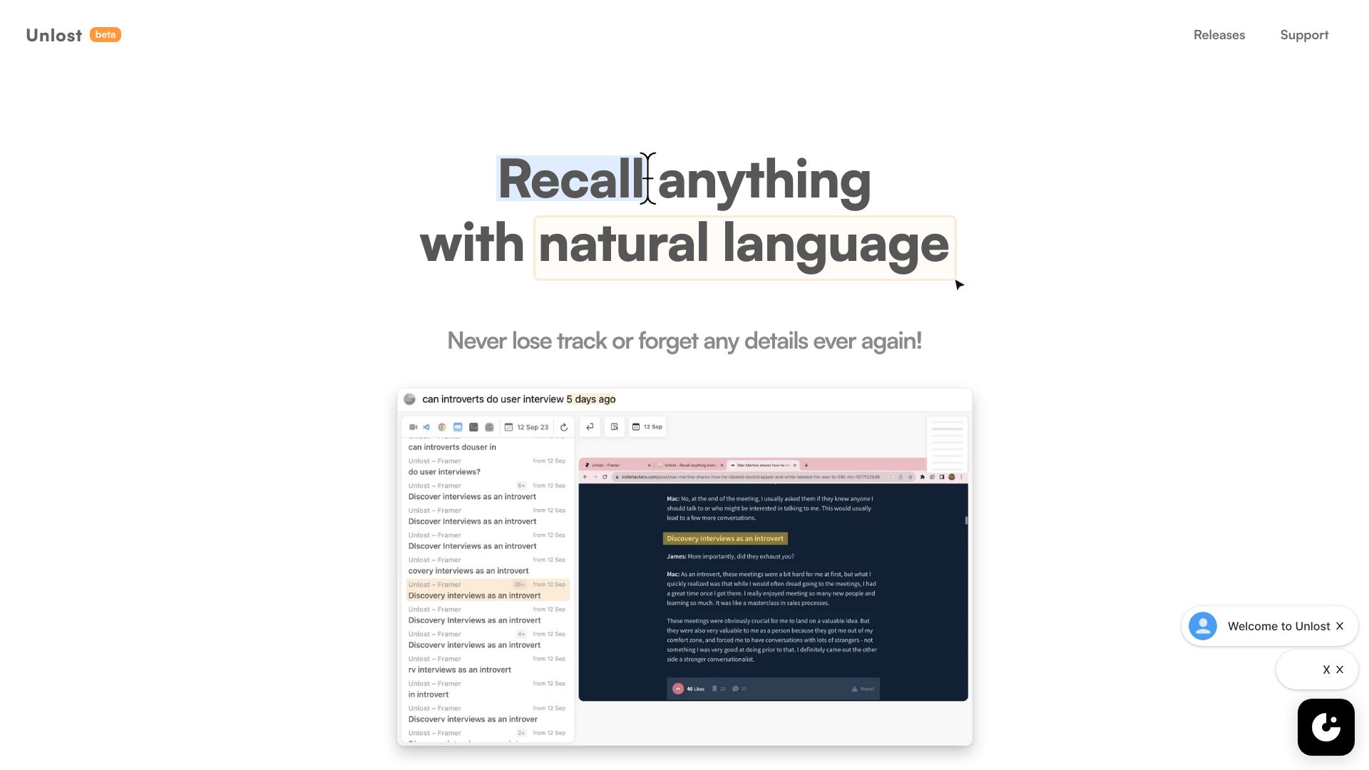 Unlost AI网页截图,Unlost AI网页快照