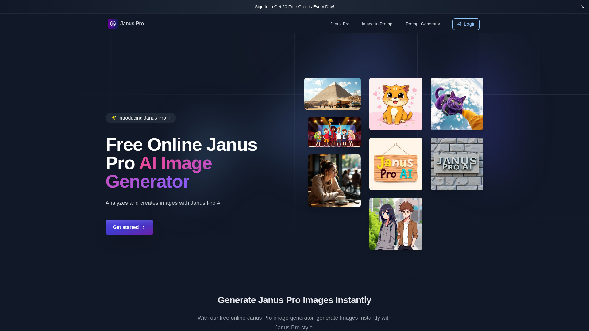 Janus Pro AI网页截图,Janus Pro AI网页快照