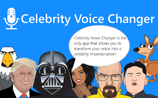 Celebrity Voice Changer网页截图,Celebrity Voice Changer网页快照