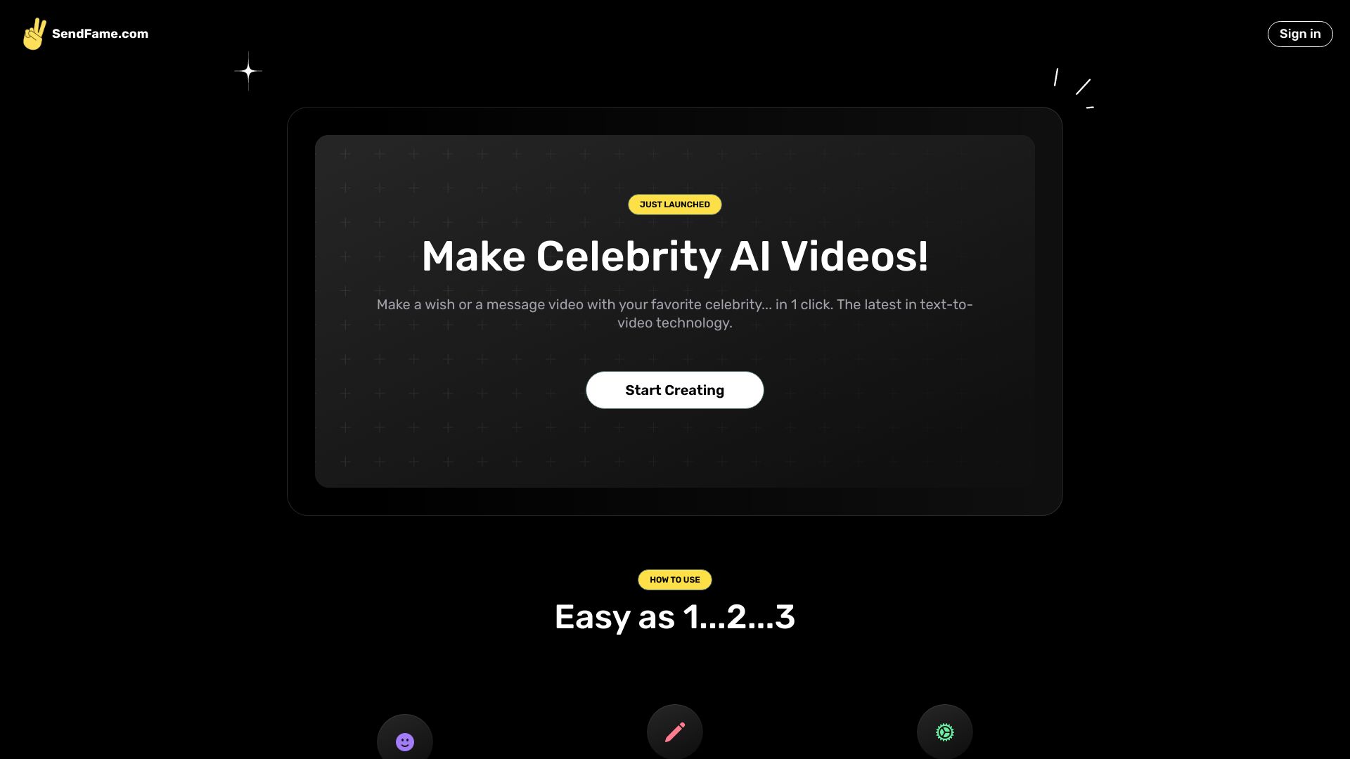 SendFame网页截图,SendFame网页快照