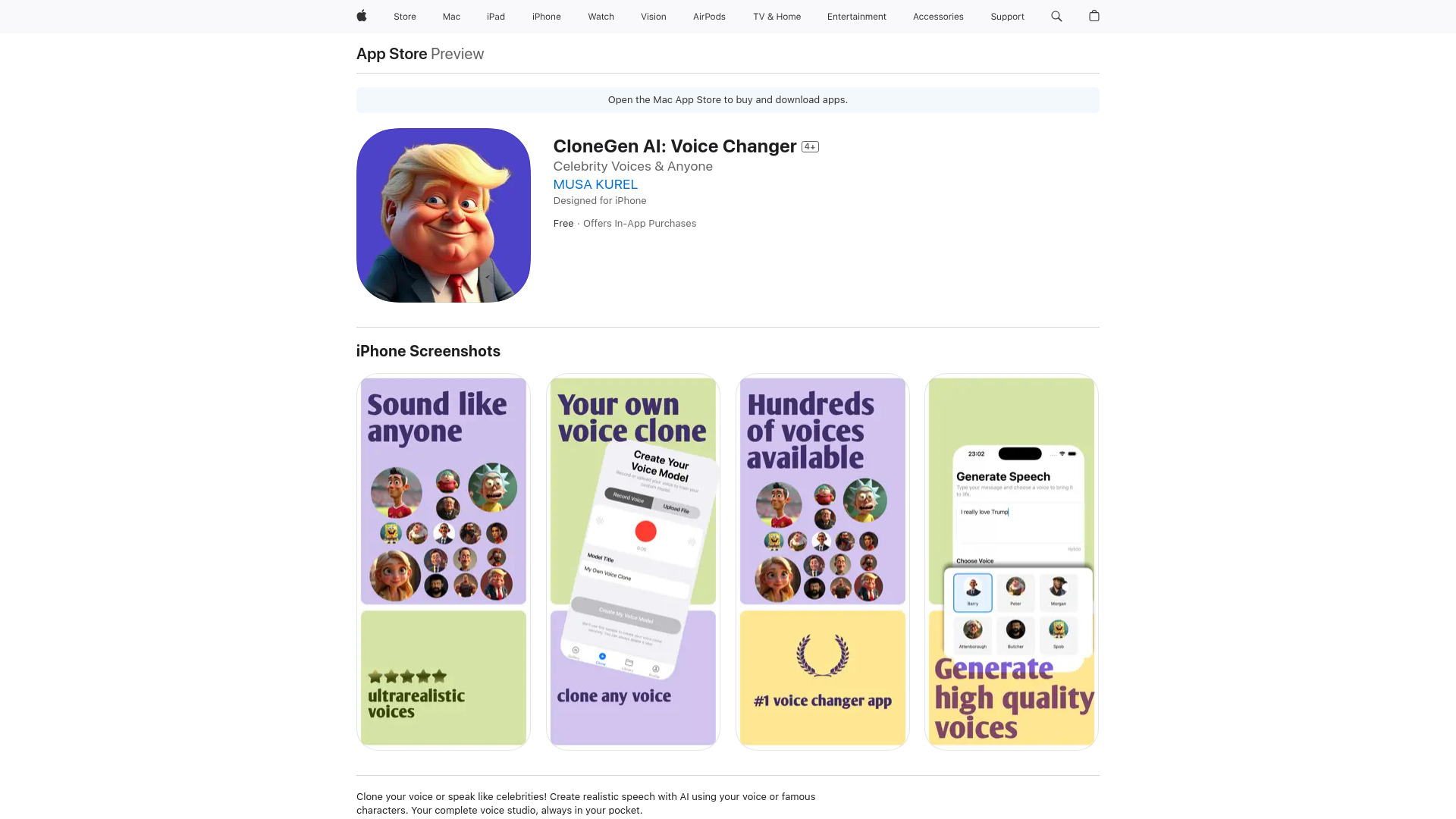 CloneGen网页截图,CloneGen网页快照