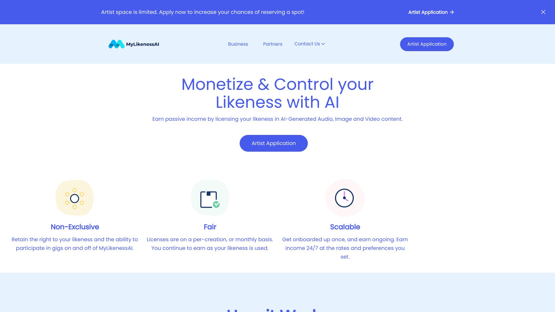 MyLikenessAI网页截图,MyLikenessAI网页快照