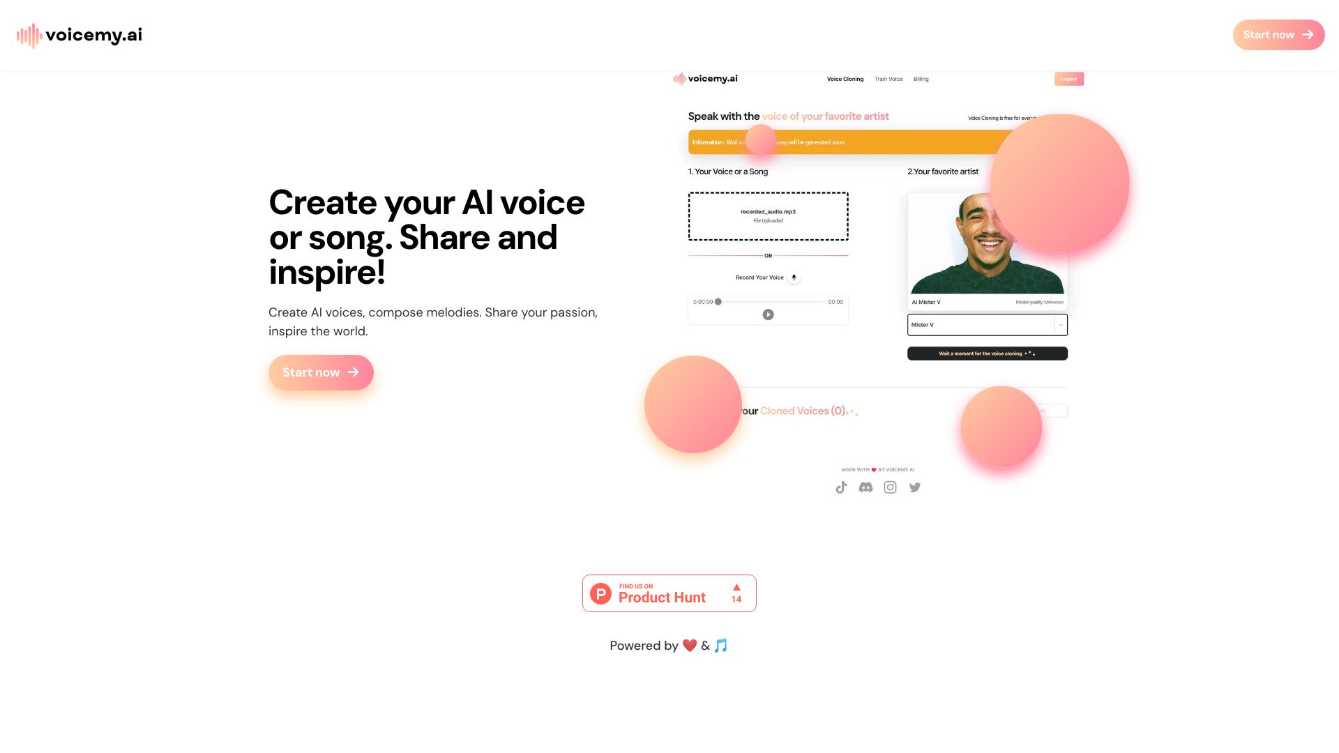 voicemy.ai网页截图,voicemy.ai网页快照