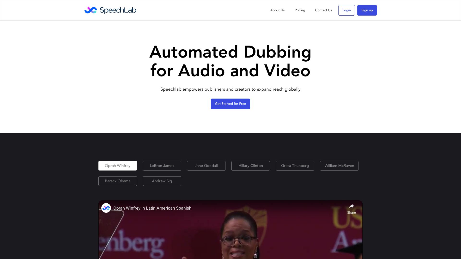 Speechlab网页截图,Speechlab网页快照