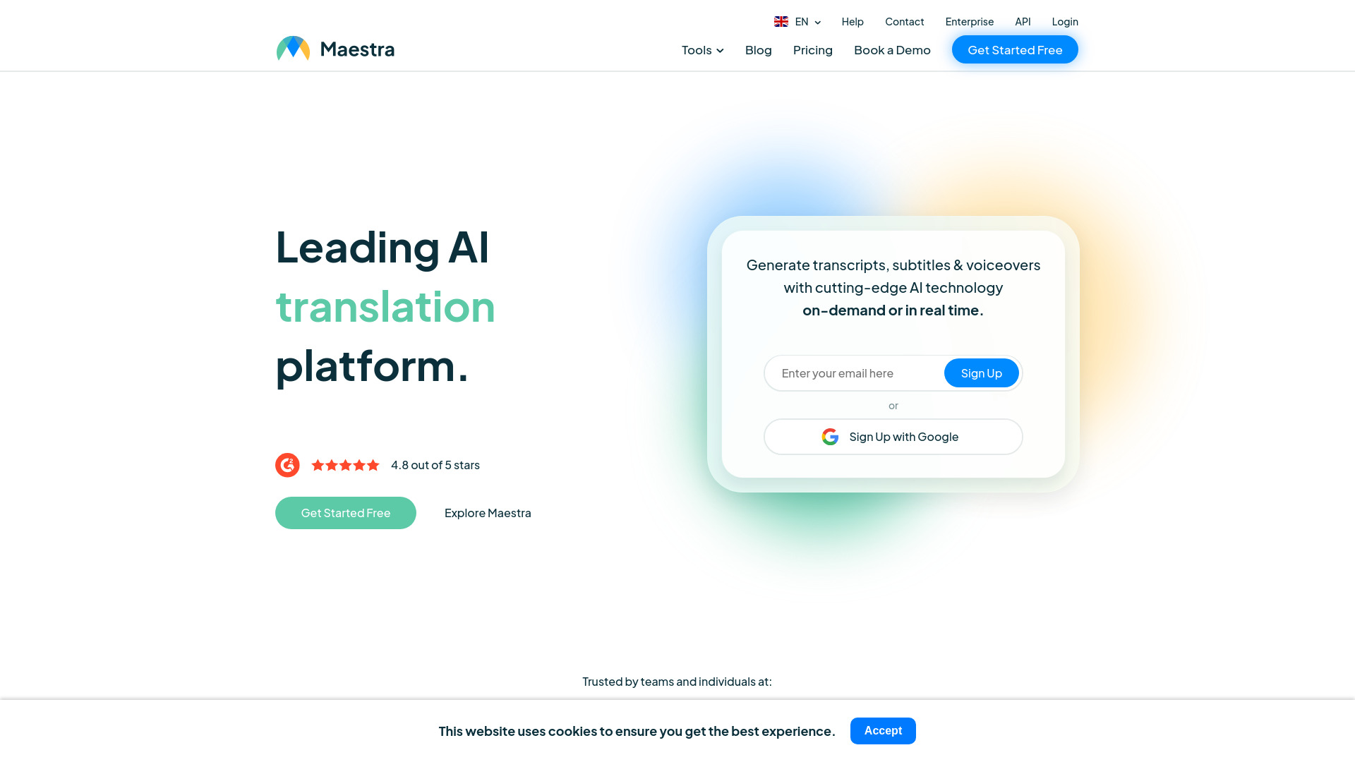 Maestra AI网页截图,Maestra AI网页快照